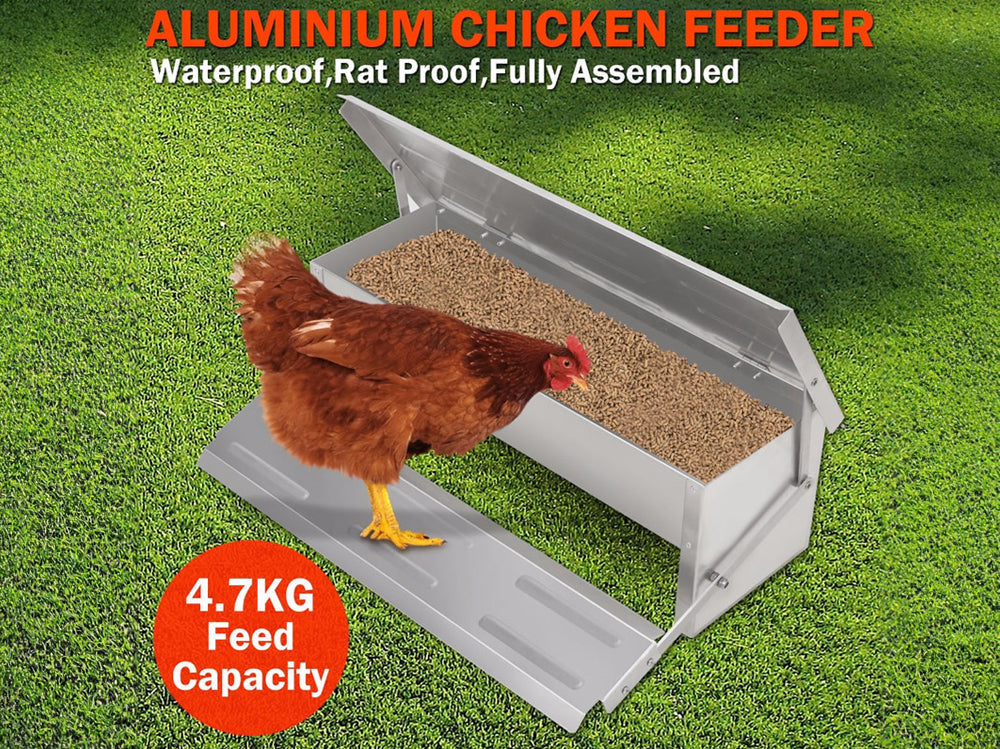 Chicken feeder size approximately 56x36x185cm