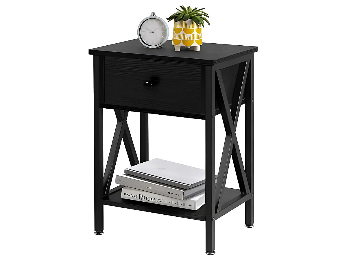 Bedside Table with Drawers Brand New