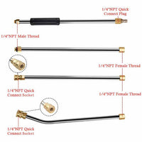 Thumbnail for 7PC 1/4 Inch High Pressure Washer Wand Extension Set