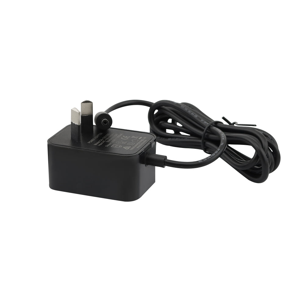Power adapter packaging with product info