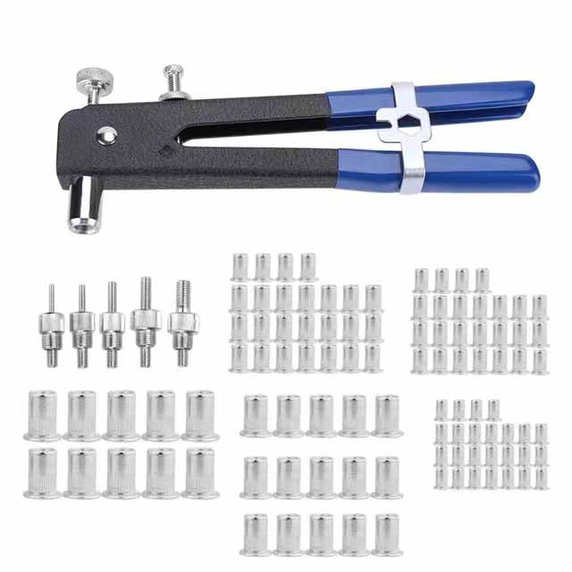 Nut Rivet Riveter Gun Riveting Kit