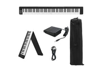 Thumbnail for Side view showing semi-weighted keys and control panel