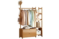 Thumbnail for Cloth Rack Coat Rack Bamboo Wardrobe