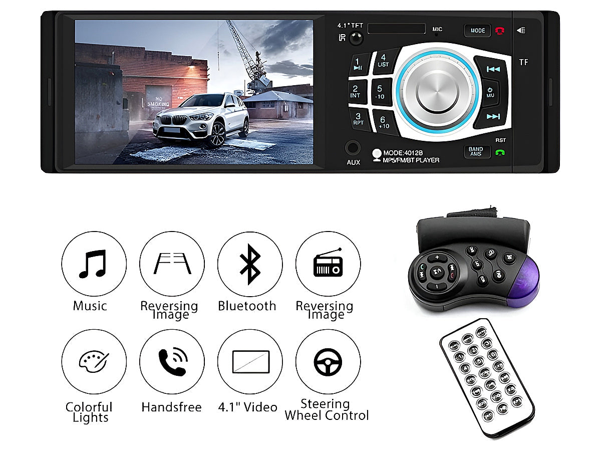 Car Stereo Bluetooth FM Audio Head Unit Player