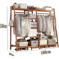 Thumbnail for Bamboo Wardrobe Clothes Rack