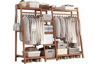 Thumbnail for Bamboo Wardrobe Clothes Rack