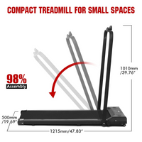 Thumbnail for Foldable Walking Pad Treadmill Compact Flat