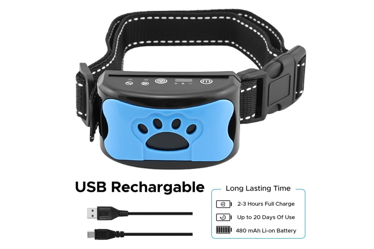 Dog bark collar compact size and lightweight