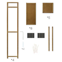 Thumbnail for Bamboo Wardrobe Clothes Rack