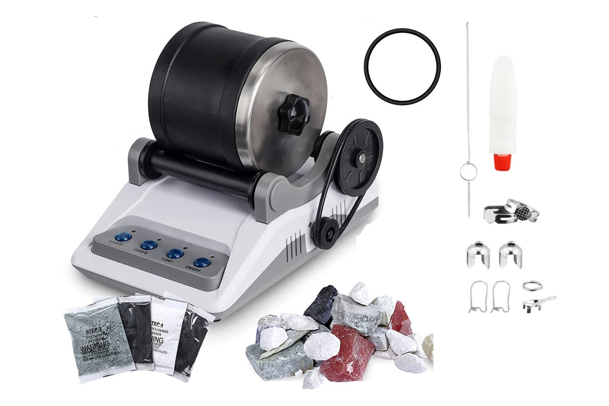 Rock tumbler kit used for polishing stones