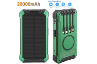 Thumbnail for Solar charger in green and black ABS plastic case