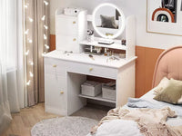 Thumbnail for Dressing table with LED Mirror