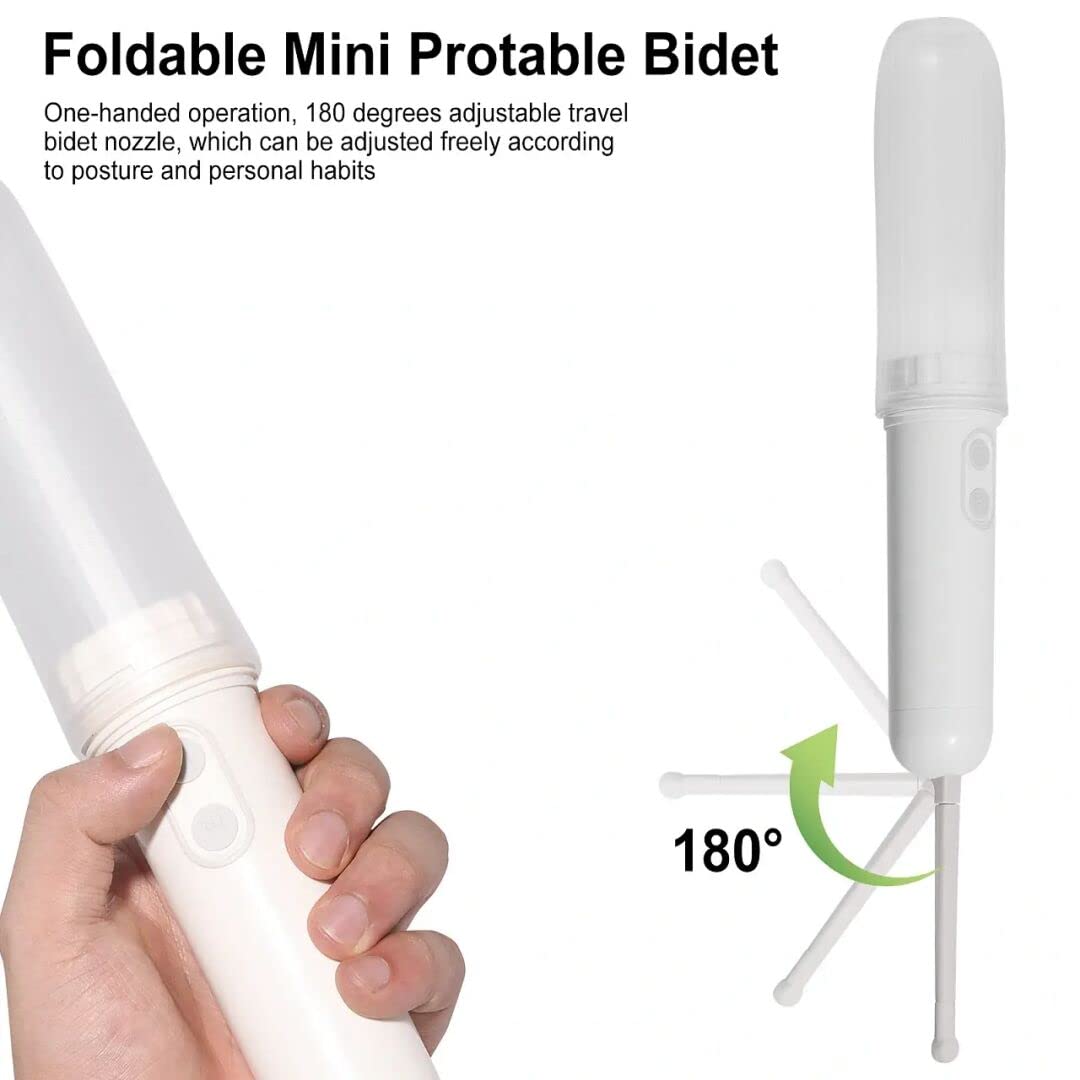 Compact travel bidet with ergonomic design