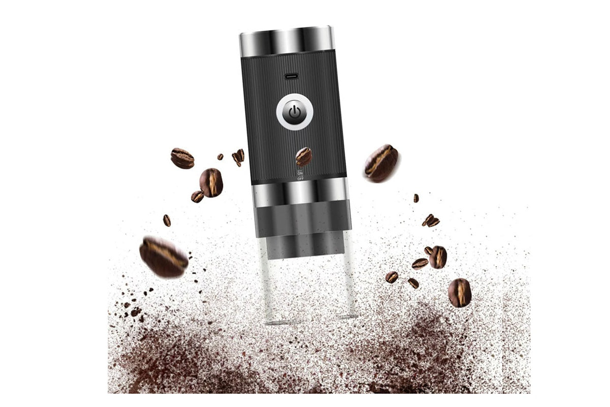 Electric grinder placed on kitchen bench