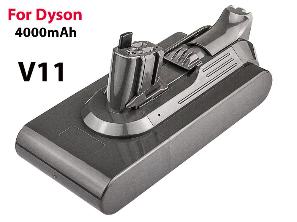 Battery showing connector for Dyson V11 vacuum