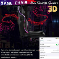 Thumbnail for Gaming Chair With Rgb Light And Speaker