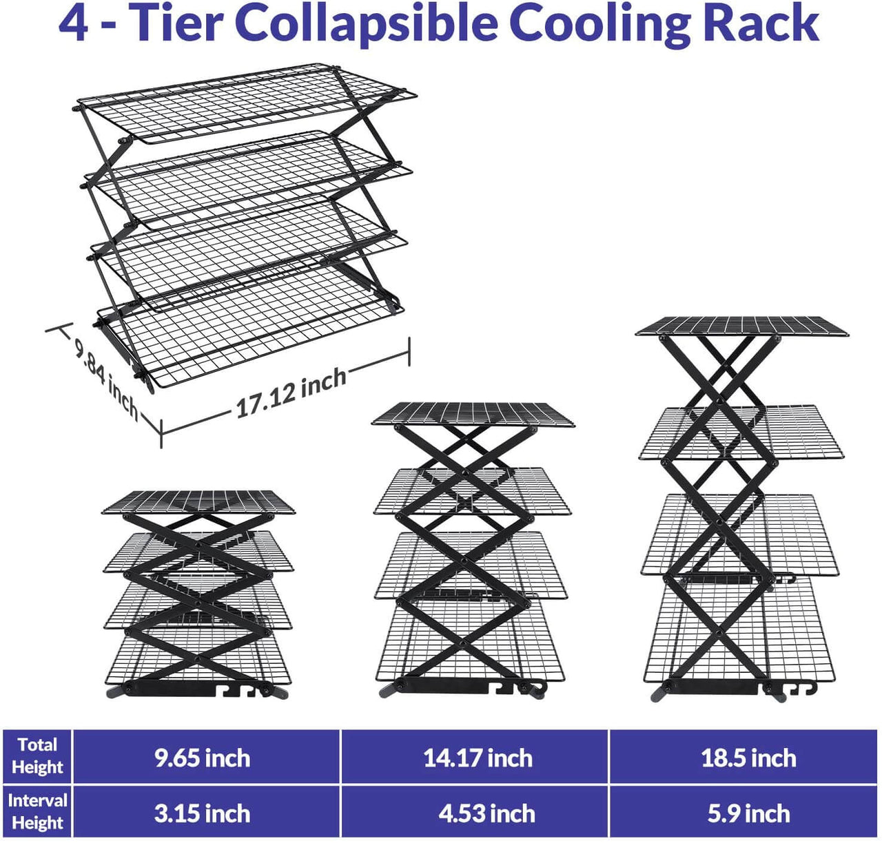 Stainless Steel Nonstick Three-Layer Baking Cooling Racks