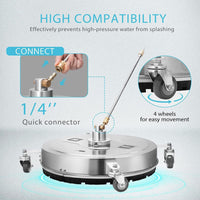 Thumbnail for Surface cleaner with 4-wheel design