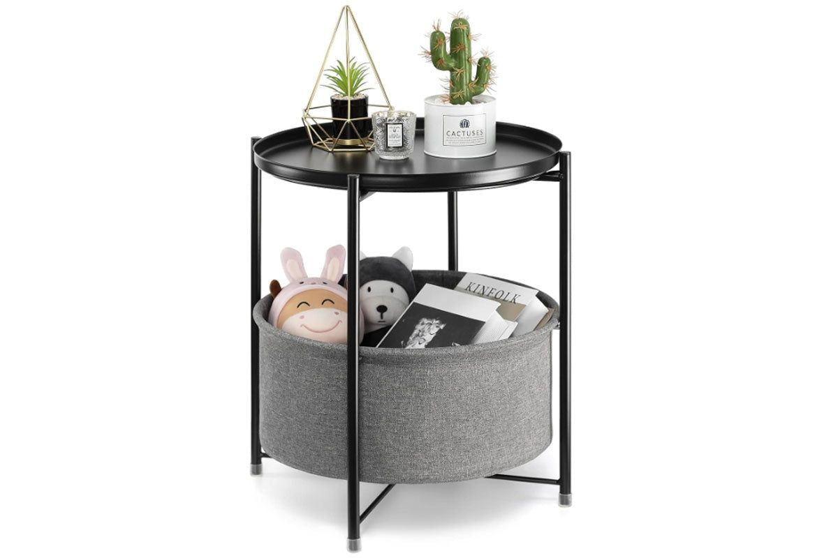 Side table with reinforced edge
