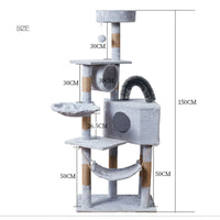 Thumbnail for Cat Toys Pet Cat Tower Condo Cat Tower 150 CM Promo