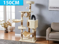 Thumbnail for Cat Tree House Scratching Post Tree Play House