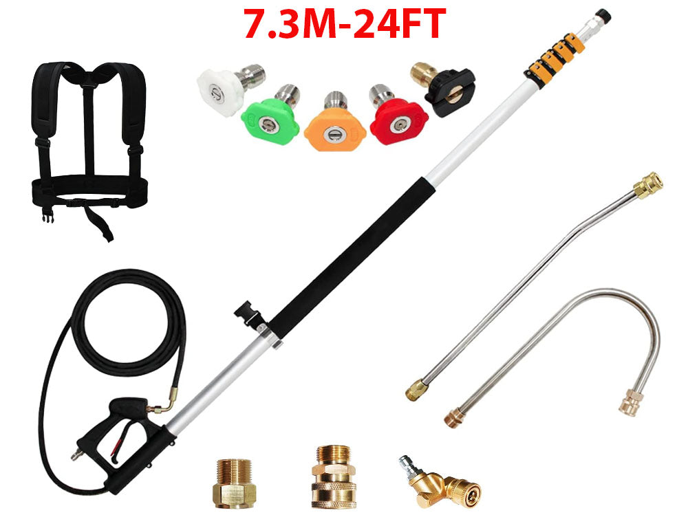 Aluminium pressure washer wand close-up