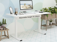 Thumbnail for Desk table white tabletop 120 by 60 cm