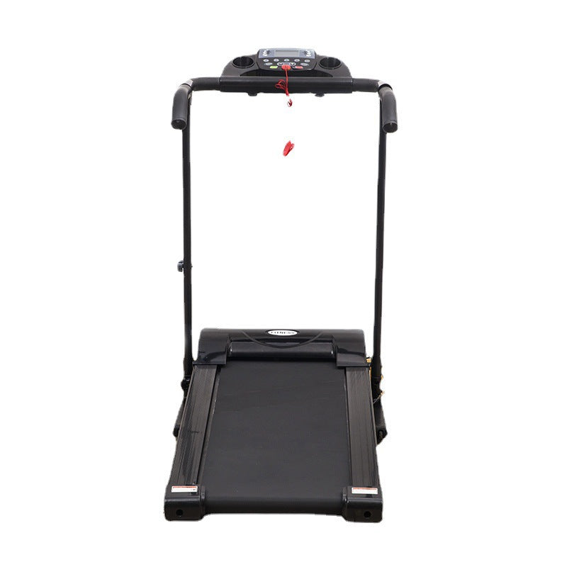 Side view of treadmill with steel frame and ABS parts