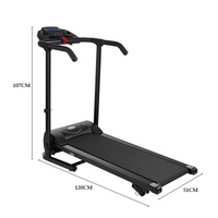 Thumbnail for Treadmill with front transport wheels for easy movement