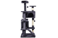 Thumbnail for Side view of grey cat tower showing height