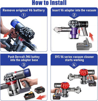 Thumbnail for Dewalt to Dyson V6 Battery Adapter Converter