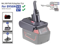 Thumbnail for Milwaukee to Dyson Battery Adapter V7 / V8 Series Vacuum Cleaner Adapter Converter