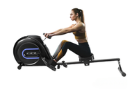 Thumbnail for Rowing machine with adjustable 4-gear resistance