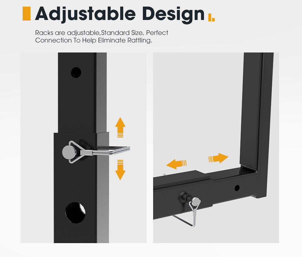 Truck bed extender supporting long loads securely
