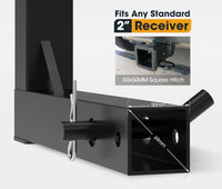 Thumbnail for Extender installed on 2 inch hitch receiver