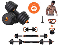 Thumbnail for Set includes kettlebell handles and base