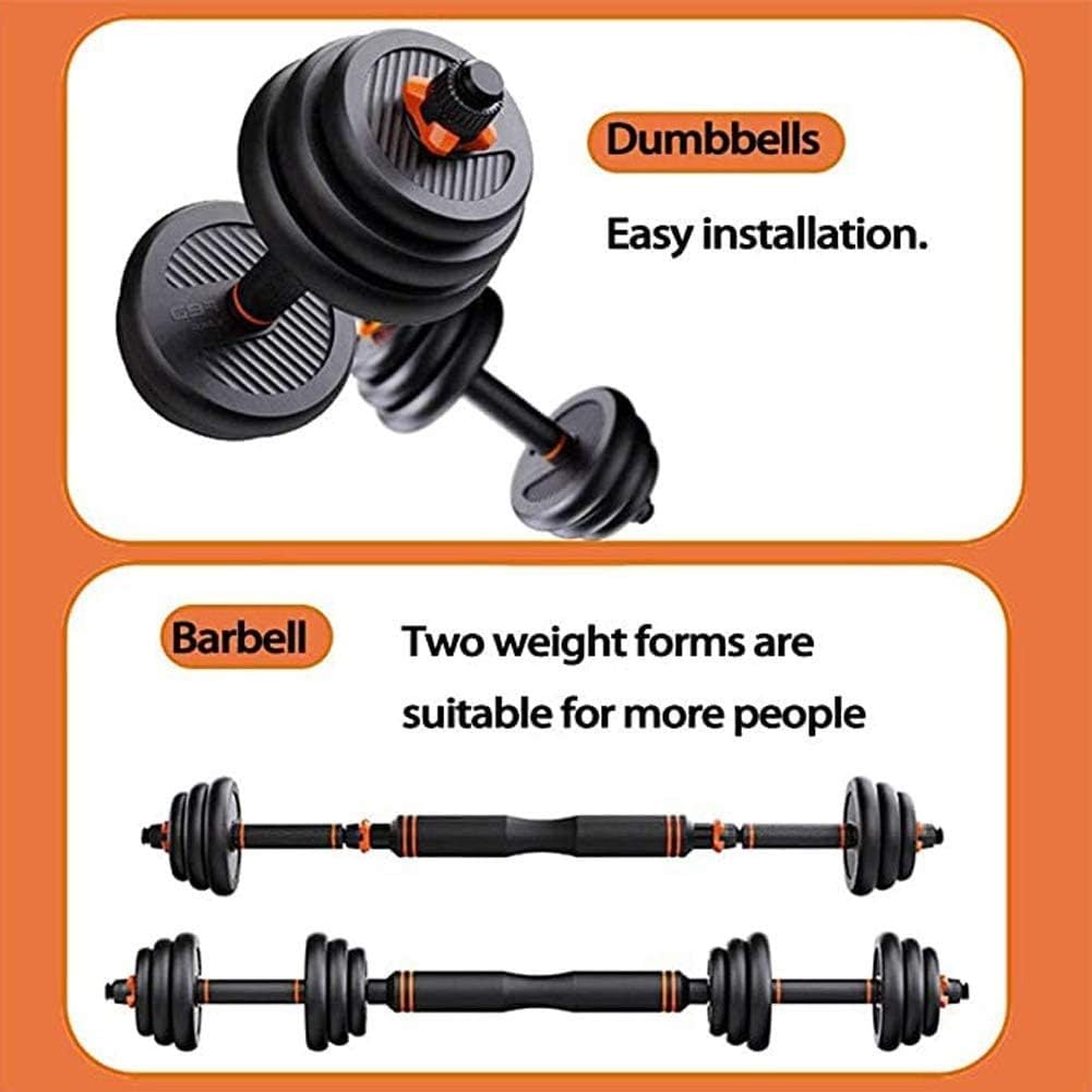 Adjustable Dumbbells Set 30KG with Barbell