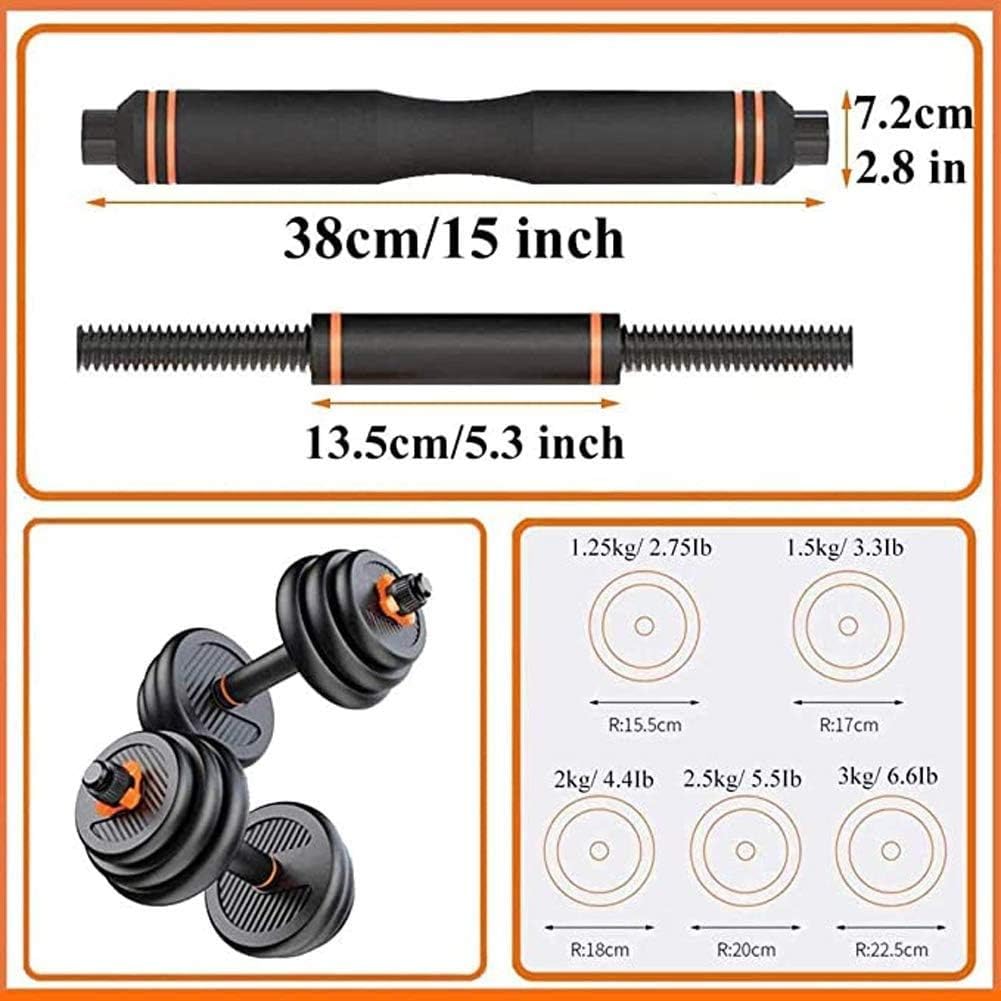 Adjustable Dumbbells Set 30KG with Barbell