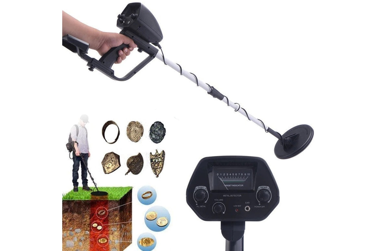 Adjustable stem length on metal detector