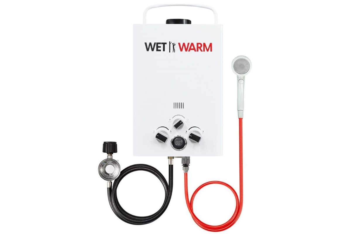 Heater with NZ standards LPG hose