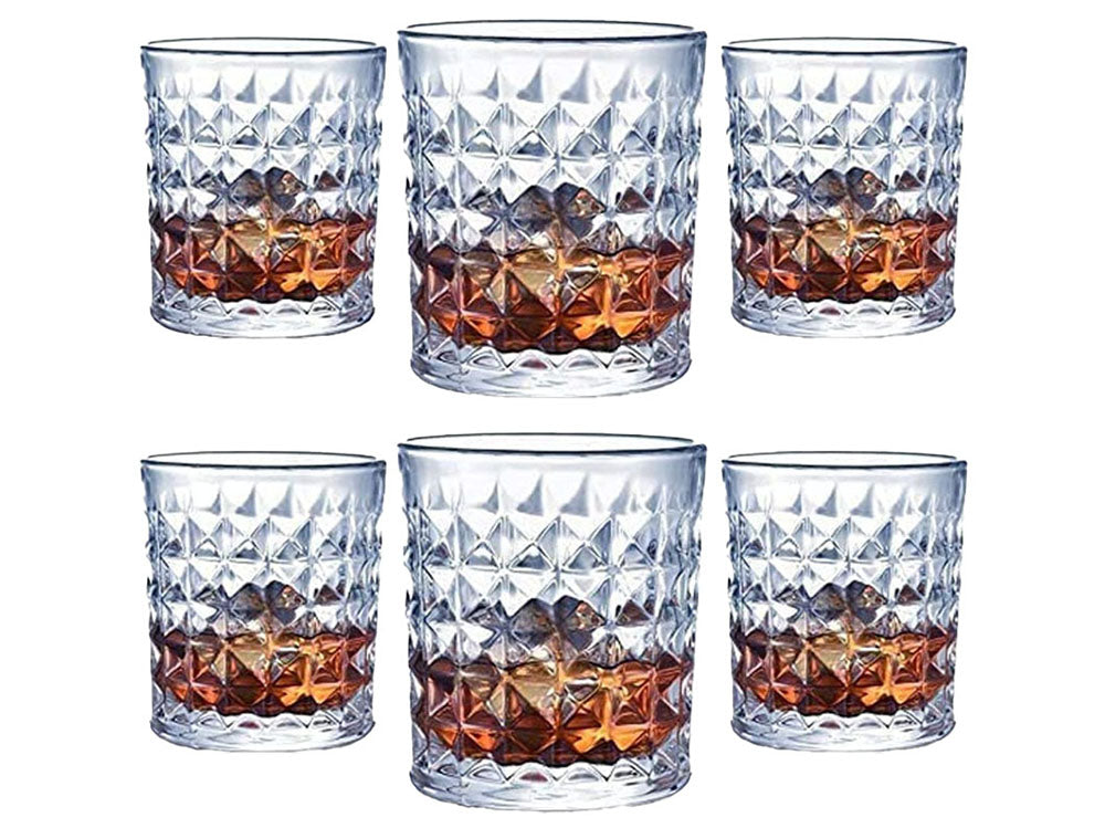Whiskey Glass Tumbler Set Imported Crystal Rocks Whisky Glass for Scotch, Vodka, Liquor, Alcohol, Juice, Water Drinks
