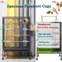 Thumbnail for Bird Cage Parrot Aviary Perch Carrier