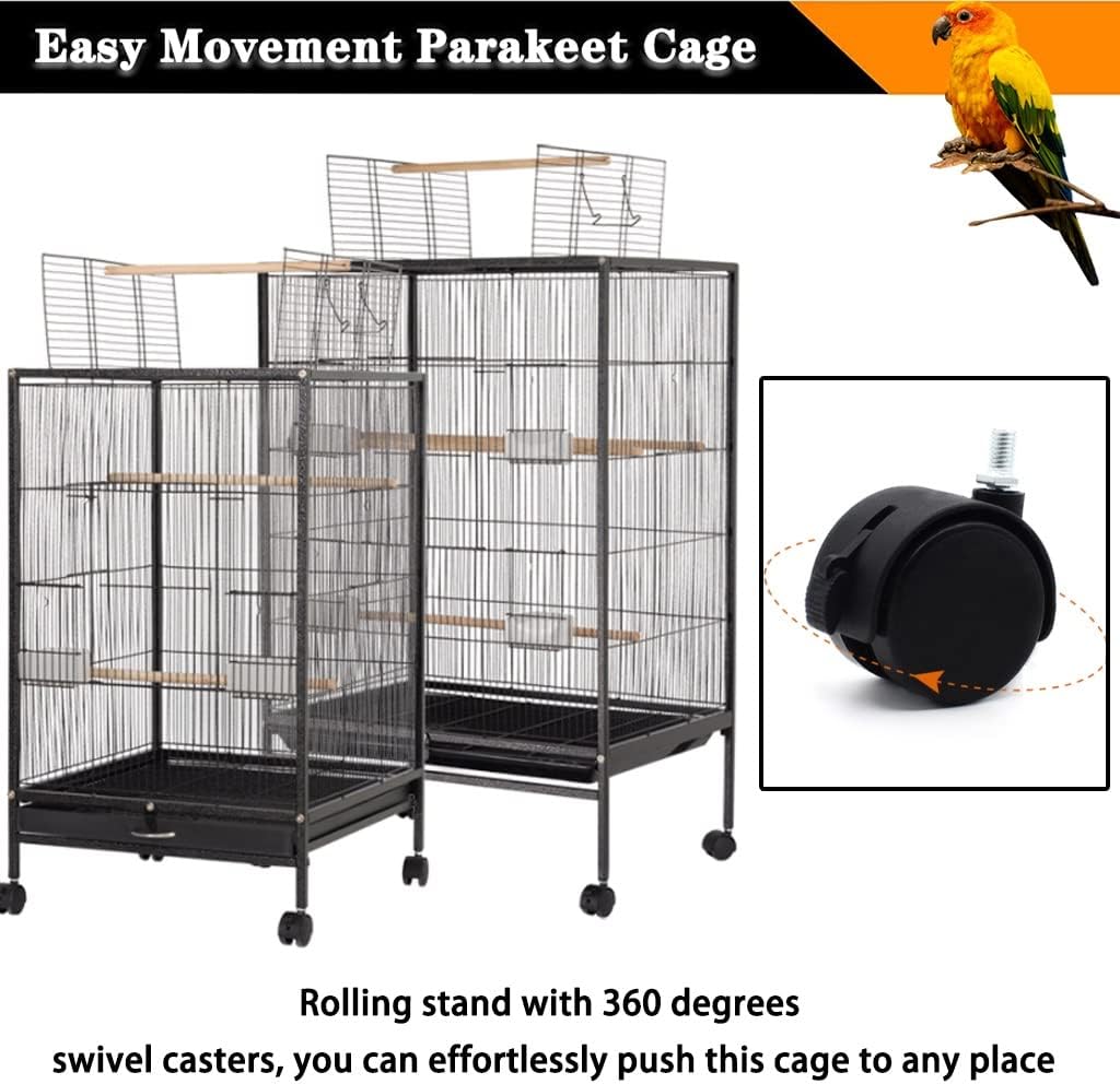 Bird Cage Parrot Aviary Perch Carrier