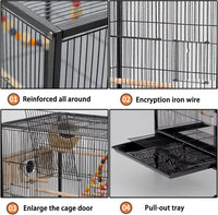 Thumbnail for Bird Cage Parrot Aviary Perch Carrier