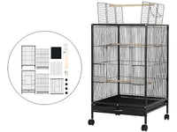 Thumbnail for Bird Cage Parrot Aviary Perch Carrier