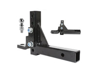 Thumbnail for Black powder coated steel tow hitch close-up