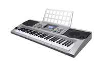 Thumbnail for Electronic keyboard piano with silver shell and plastic keys