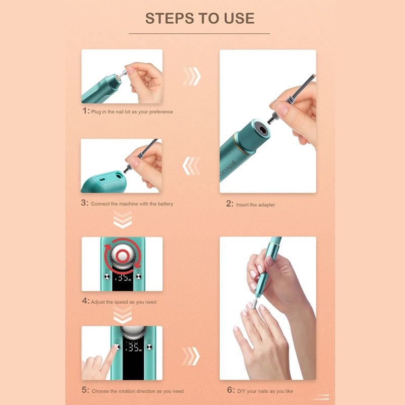 Electric Nail Drill Kit Machine