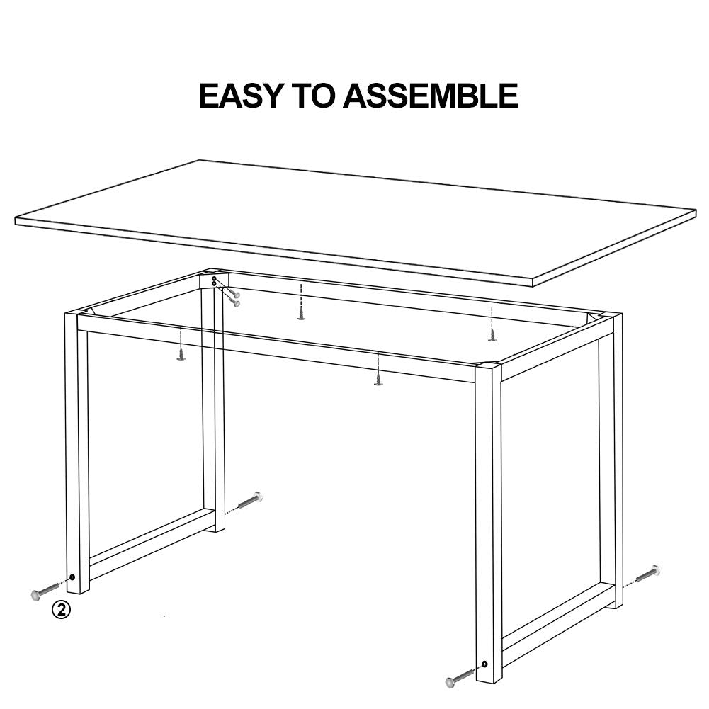Computer Desk Table Black 120cm