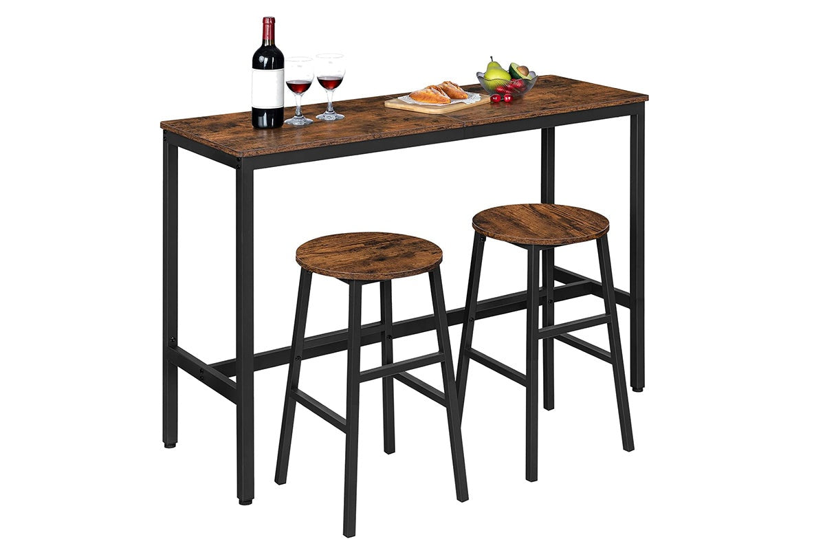 Bar table metal frame and lamination finish